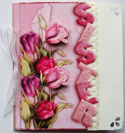 Over the Side Tulips for Sister by Jane Wells