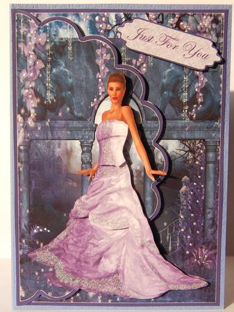 Lilac Fantasy Envelope Card by Jane Wells