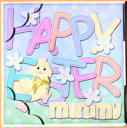 8x8 Happy Easter Mummy Easter Chick Felties by Jane Wells