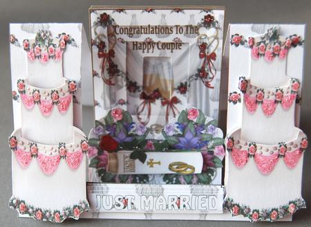 Wedding Celebrations Decoupage Stepper Card Kit by Jane Wells