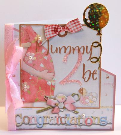 Congratulations Mummy to Be Over the Edge Card by Jane Wells