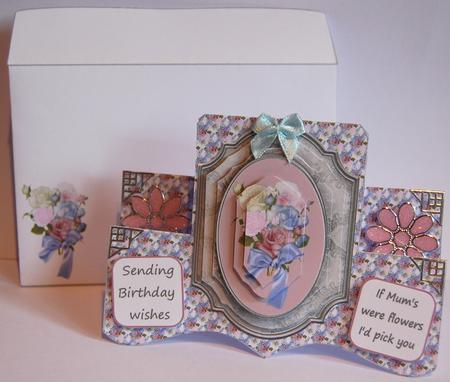 Pastel Bouquet Bracket Stepper by Jane Wells