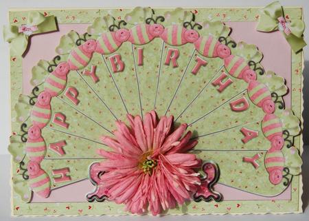 Butterfly Birthday Fan Keepsake Card Kit by Jane Wells