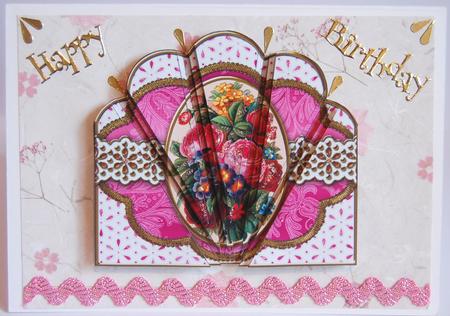 Mixed Florals Anglaise Scallop Deco Stacker by Jane Wells