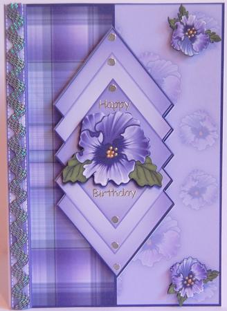 Pansies in the Diamond by Jane Wells