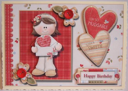Oh So Huggable Various Sentiments Card Front by Jane Wells