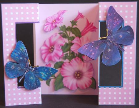 Butterflies & Petunias by Jane Wells
