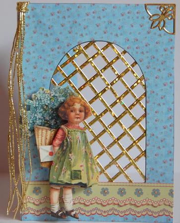 Little Flower Seller - Trellis Card Kit by Jane Wells