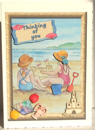 Girls at the Beach by Jane Wells