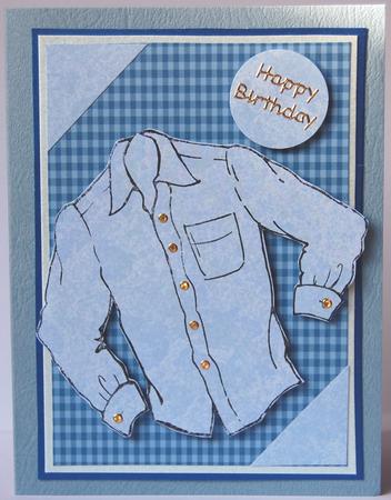 Blue Gingham Backing Paper by Jane Wells