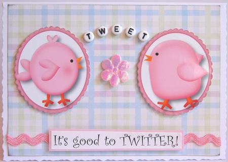 Pink Tweety Pie Bird Toppers by Jane Wells