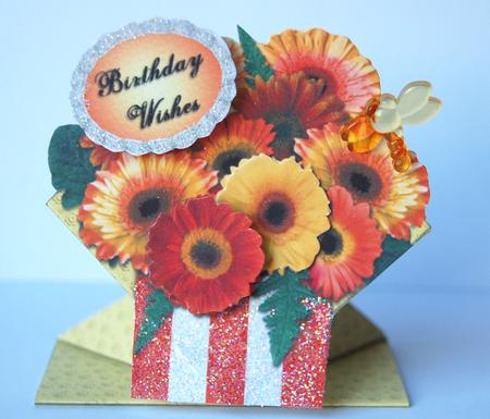 Yellow and Orange Gerbra Birthday by Jane Wells
