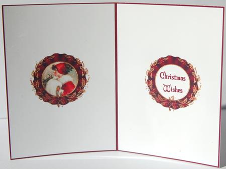 Christmas Vintage Lady Insert by Jane Wells