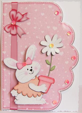 A4 Little Bunny Felties Scalloped Edge by Jane Wells