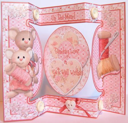 On the Mend - Tri-fold Quick Card by Jane Wells