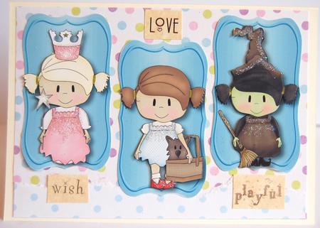 Dorothy with Toto, the Wicked Witch, and the Faerie, Toppers by Jane Wells