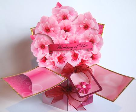 Cherry Blossoms Spring Popup Card Kit by Jane Wells