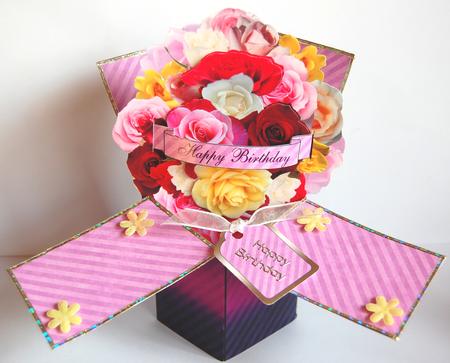 Everything's Coming Up Roses Spring Popup Card Kit by Jane Wells
