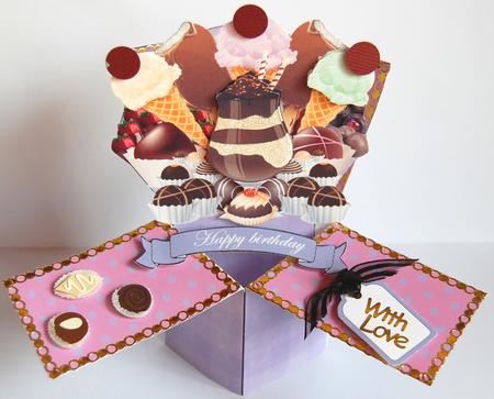 Sweets for the Sweet 3D Spring Popup Card Kit by Jane Wells