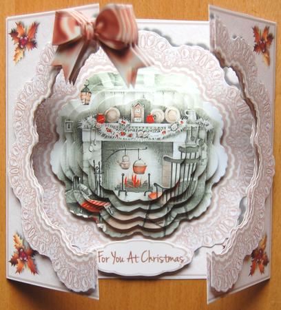Open Fronts 7x7" Gatefold Kit - Christmas by the Fireside by Jane Wells