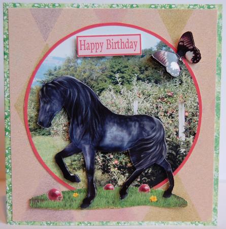 Horse with Apple by Jane Wells