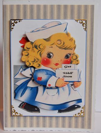 Vintage Get Well Soon by Jane Wells