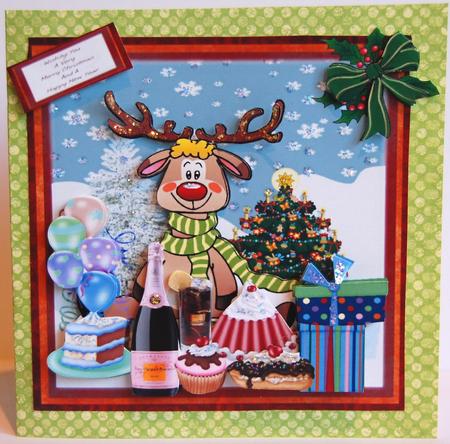 Rudolf Says, 'merry Christmas,' Hic, Hic by Jane Wells