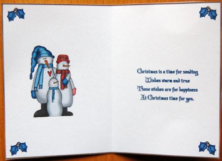 Christmas Its Chilly Outside Insert by Jane Wells