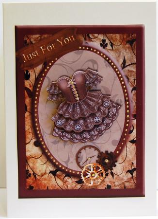 Steampunk Just for You Card Front by Jane Wells