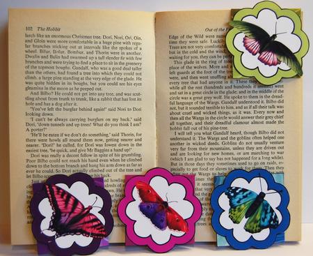 Corner Book Marks - Set of 4 Butterflies by Jane Wells