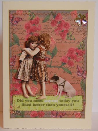 Burnt Orange Coloured Sweet Pea Stamp A4 Backing Paper by Jane Wells