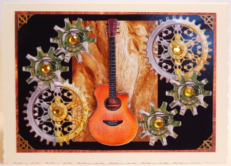 Steampunk Guitar 2 by Jane Wells
