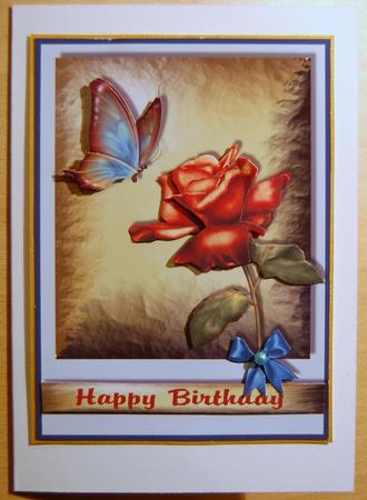 Flutterby Dreams Card Front by Jane Wells