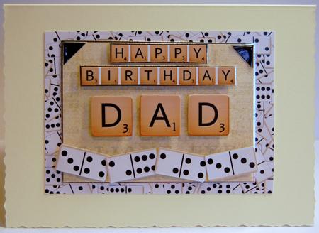 Domino Game Tiles Background and Decoupage Sheet by Jane Wells