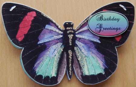 Butterfly Stand Up Card 6 by Jane Wells