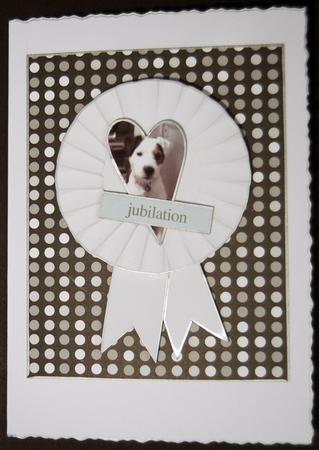 White Rosette 3D Decoupage by Jane Wells