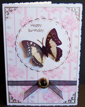 Floral Pink Backing Paper by Jane Wells