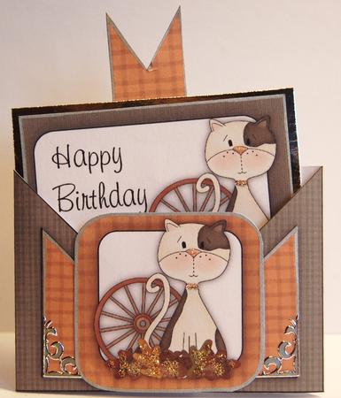 Criss Cross Pocket Birthday Cats by Jane Wells