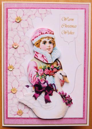 Vintage Christmas Snow Girl by Jane Wells