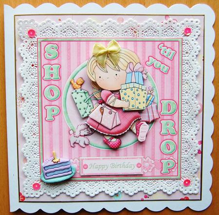 Shop Til You Drop Topper and Decoupage by Jane Wells