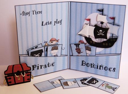 Pirate Domino Card Wallet Kit by Jane Wells