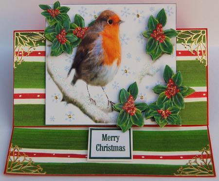 Christmas Robin and Holly Step by Step by Jane Wells