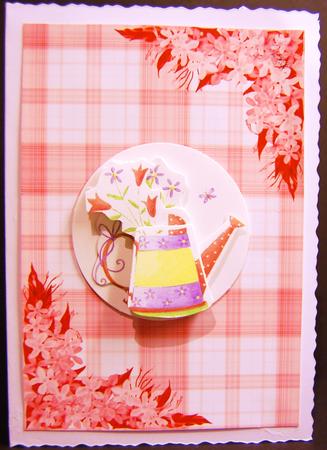 Floral Corner Background 7 by Jane Wells