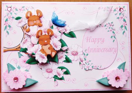 Apple Blossom Mice and Front and Decoupage by Jane Wells