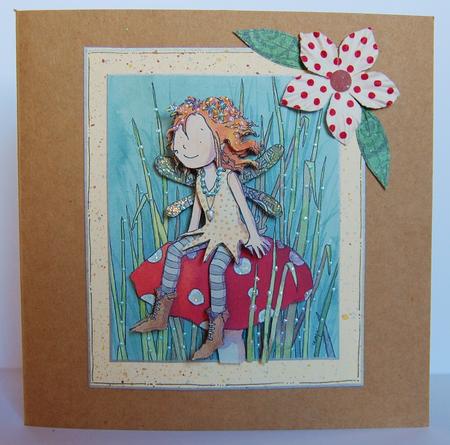 Fairy on Toadstool Step by Step Decoupage by Jane Wells