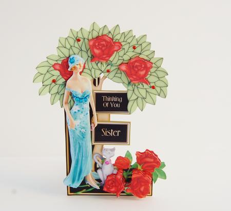 Flowers & Things Shaped Card Kit - Art Deco Darling by Jane Wells