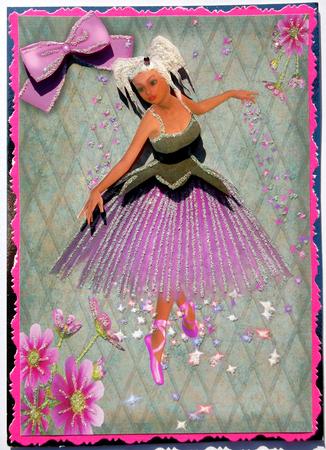 Ballerina Dance Decoupage by Jane Wells