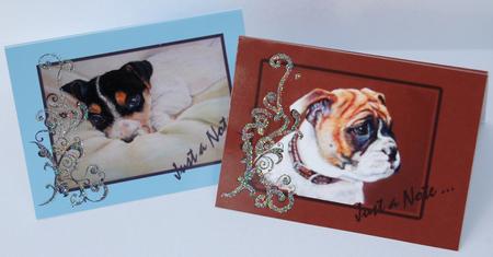 Jack Russell & Bull Dog Notelets by Jane Wells