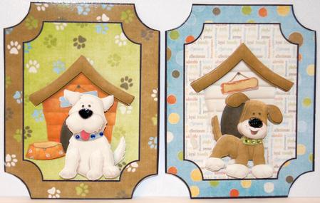 Pooch Buddies Topper for 2 Cards by Jane Wells