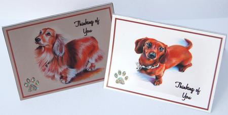 Daschund - Sausage Dog - Dog Notelets 1 by Jane Wells